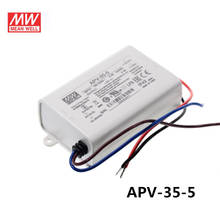 Mean Well APV-35-5-fuente de alimentación conmutada LED, Original, 5V/5A, diseño de voltaje constante, 25W 2024 - compra barato