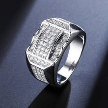 Milangirl luxo zircon grandes anéis para homem/mulher jóias de noivado anel de declaração anillos famale s 2024 - compre barato