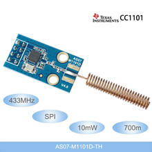 433 МГц CC1101 беспроводной RF модуль SPI беспроводной модуль приемопередатчика данных rf 10 мВт Передатчик и приемник с пружинной антенной 2024 - купить недорого