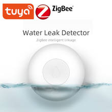 ZigBee Flood Sensor Smart Water Leak Detector Smart Life APP Linkage Alarm Via Tuya Gateway Work With Alexa Google Assistant 2024 - buy cheap
