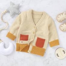 Suéteres de punto para bebé, chaquetas de punto hechas a mano para recién nacido, niño y niña, abrigos de manga larga, trajes para niños 2024 - compra barato