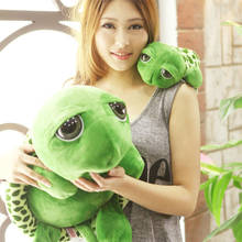 New Style Cartoon Big Eyes Green Turtle Plush Toy Tortoise Stuffed Toy Wedding Dolls Child Gift Cushion Birthday Pillow Big Size 2024 - buy cheap