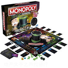 Hasbro-juego de Monopoly electrónico para adultos, entretenimiento familiar, Control de voz, banco, estrategia, rompecabezas, juego de mesa, juguetes para fiestas 2024 - compra barato
