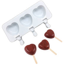 Living Heart Silicone Popsicle Mold Ice Cream Fondant Cake Decorating Tools DIY Chocolate Baking Tools 2024 - buy cheap