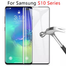 tempered glass for samsung Galaxy S8 S9 S10e S10 plus full cover S7 edge on the glass phone screen protector protective film 2024 - buy cheap