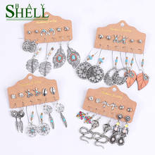 Shell Bay 2020 Long Earrings Set Women Boho Set Earrings Fashion Jewelry Small Drop Earrings Girl Snake Bohemian Gifts Wholesale 2024 - buy cheap
