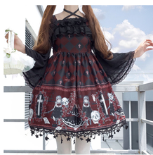 Palace princess sweet lolita dress vintage lace cute printing cardigan victorian dress kawaii girl gothic lolita jsk cos loli 2024 - buy cheap