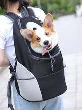 Mochila portátil de viaje para perros, bolsa de hombro ajustable con diseño de cabeza para gato y perro, fácil de ajustar para caminar al aire libre, senderismo y Camping 2024 - compra barato