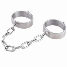 Grilletes de acero inoxidable para piernas, esposas de tornillo para tobillo, Juguetes sexuales para adultos, juegos eróticos BDSM, Bondage, ataduras de esclavo 2024 - compra barato