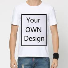 Собственный дизайн, брендовая футболка с логотипом/изображением на заказ для мужчин и женщин, футболка «сделай сам», Повседневная футболка с коротким рукавом, топы, одежда, футболка 2024 - купить недорого