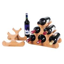 Creative Wooden Wine Mover Bottle Bracket Ornaments Wine Display Rack Decoration Creative Simple Fashion Home Supplies 2024 - buy cheap