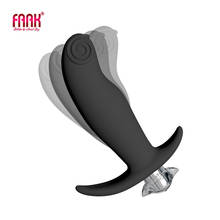 FAAK  vibrating butt plug g-spot stimulate male prostate massage silicone vibrator women masturbator sex toys dildos 10 speeds 2024 - buy cheap