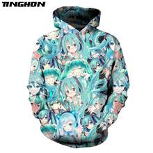 Summer Music Girl Hoody Kawaii Anime 3d Sweatshirts Women/men Hoodies Hipster Streetwear Comic Fans Tops Plus Size XS 6XL 7XL 2024 - buy cheap