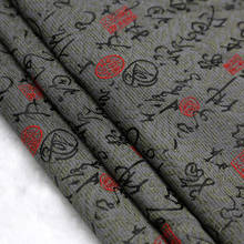 HLQON парча yacquard серый слово ткань для фетр для пэчворка ткань telas платье простыня детская ткань 2024 - купить недорого