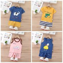 2 Piece Set Kids Wear Baby Girl Summer Clothes 2021 New Pure Cotton Suit Teen Girls Clothing Children Clothes Boy Set 2024 - buy cheap