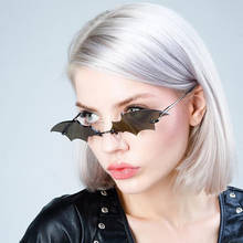 Gafas de sol de estilo ojo de gato para hombre y mujer, lentes de sol a la moda con diseño de murciélago, de alta calidad, estilo lujoso, para fiesta, con gradientes llamativos, novedad de 2021 2024 - compra barato