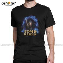 Awesome Tomb Raider Chronicles T-Shirt for Men Round Neck Cotton T Shirts Lara Croft Adventer Game Tee Shirt New Arrival Tops 2024 - buy cheap