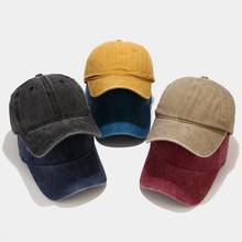 Gorra de béisbol ajustable para hombres, gorro de béisbol con sombreado, Color sólido, Unisex, Vintage, para exteriores, primavera y otoño 2024 - compra barato