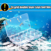 24 слотов Пластик коробка для рыболовной снасти рыболовные приманки для хранения разного рода дисков 2024 - купить недорого