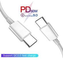 60W 5A PD USB C to USB Type C Cable for Samsung a21s m31s Macbook Xiaomi Huawei Quick Fast Charge 4.0 Type-C PD Charger Cable 2024 - buy cheap