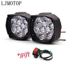 Hot Motorcycle Led Lamps Waterproof Fog Spot Headlight 10W With Switch For Yamaha TMAX 500 530 t max 500 530 XP500 XP530 YZ80 2024 - buy cheap