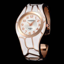 2020 moda feminina relógios senhoras de luxo ampla pulseira relógio de quartzo marca superior transporte da gota reloj mujer montre femme saati 2024 - compre barato