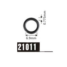 Бесплатная доставка!! Уплотнительные кольца топливной форсунки FKM уплотнительное кольцо для автомобиля для топливной форсунки сервисный комплект 6,9x0,78 мм 2024 - купить недорого