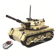 Bloques de construcción para niños, juguete técnico de ladrillos para armar tanque de Control remoto, serie militar, ideal para regalo, 759 piezas 2024 - compra barato