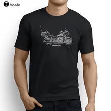 2019 брендовая мужская одежда с принтом модные американские классические мотоциклетные фанаты Road Glide Ультра вдохновленные мотоциклетные косплей футболки 2024 - купить недорого