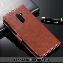 For Xiaomi Pocophone F1 Flip Wallet PU Leather Case 2024 - buy cheap
