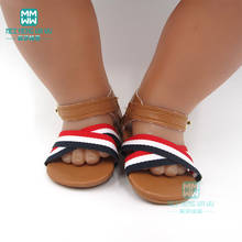 Zapatos de moda para muñeca recién nacida, calzado de fondo suave, accesorios para muñeca americana, 43-45 cm 2024 - compra barato