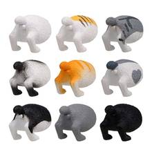 9Pcs/Lot Cute Animal Cats Figures Model Toys Creative Fridge Magnets Figurines Refrigerator Pastes Home Decoration Kids Gifts 2024 - buy cheap