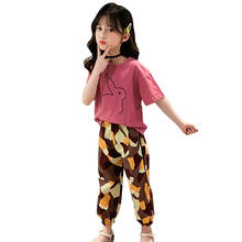 Kids Clothes Girls Tshirt + Pants Girl Clothes Casual Style Girl Outfit Summer Childrens Clothing 6 8 10 12 14 2024 - buy cheap