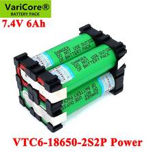 VariCore 5V/7.4V 18650 VTC6 2S2P 6000mAh 20 amps For wireless Screwdriver batteries DIY weld battery pack 2024 - buy cheap