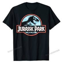 Jurassic parque de mármore neon logotipo retro gráfico camiseta verão t camisa venda quente algodão masculino t camisa verão 2024 - compre barato