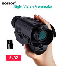 Boblov-cámara de seguridad telescópica Digital 5x32 con visión nocturna infrarroja, Monocular portátil para caza al aire libre, dispositivo DVR de 16GB 2024 - compra barato