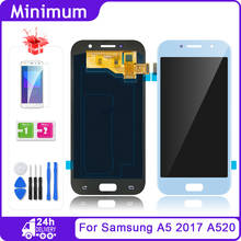 Протестирован для samsung Galaxy AMOLED A5 2017 A520 A520F SM-A520F AMOLED ЖК-дисплей кодирующий преобразователь сенсорного экрана в сборе 2024 - купить недорого