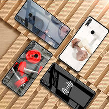 Bodybuilding Tempered Glass Phone Case For Huawei P20 P30 P40 P40 Lite Pro Psmart Mate 20 30 Cover Shell 2024 - buy cheap