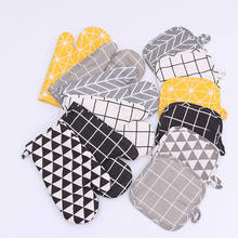 Non-slip Cotton Fashion Kitchen Cooking Microwave Gloves Baking Oven Mitts 2024 - buy cheap