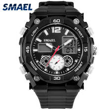 SMAEL-relojes deportivos militares para hombre, reloj Digital analógico LED, de cuarzo, de acero inoxidable, Masculino 2024 - compra barato