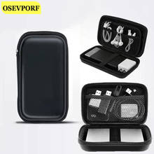 Portable Square Earphone Wire Organizer Storage Bag Headphone Data USB Cable Protective Storage Box Case Container Storage Cases 2024 - buy cheap