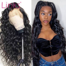 Link-peruca lace front ondulada para mulheres negras, cabelo humano, brasileiro, remy, sem cola, 30 cm 2024 - compre barato