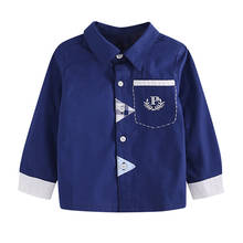 Осенняя блузка для мальчиков, рубашка, одежда для маленьких мальчиков, детские Топы с длинным рукавом, футболки 2024 - купить недорого