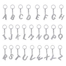 Fashion Keychain for Bags Crystal Letter Pendant Keychain Crystal Rhinestone Bag Key Ring Jewelry Keychains Women Bag Charms 2024 - buy cheap