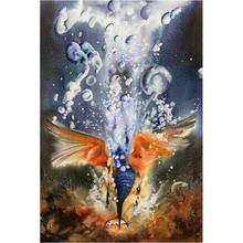 Pintura de diamante redondo/cuadrado completa, cuadro artesanal 5D, bordado de "Animal kingfisher", punto de cruz, pájaro 5D, decoración del hogar 2024 - compra barato
