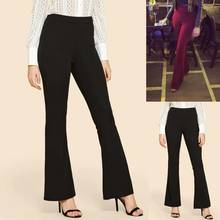 Woman Pants Hippie High Waist Bell Bottoms Ladies Stretch Flare Trousers Solid Color Spring Summer 2021 Women Fashion Flares 2024 - buy cheap