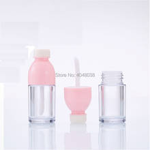 Creative 8ML Lip Gloss Tubes Cute Pink Bottle Shaped Cosmetic Lipgloss Packaging Makeup Empty Lip Gloss Containers 10pcs 30pcs 2024 - buy cheap