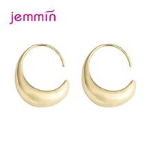 Simple 925 Sterling Silver Earring European Trendy C-Shape Stud Earrings For Women Lovers' Birthday Gift Fine Jewerly Brincos 2024 - buy cheap