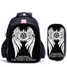 16 Inch Supernatural Dean Sam Winchester Backpack for Teenage Girls Boys Book Bag Mochila Travel Bag Children School Backpacks 2024 - buy cheap