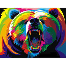 5D DIY diamond embroidery Colored Bear diamond painting Cross Stitch full drill Rhinestone mosaic home decoration 2024 - buy cheap